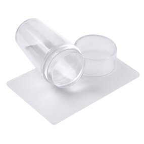 Nail Stamper Manufacturer - Transparent Jelly Silicone Head with Scraper for French