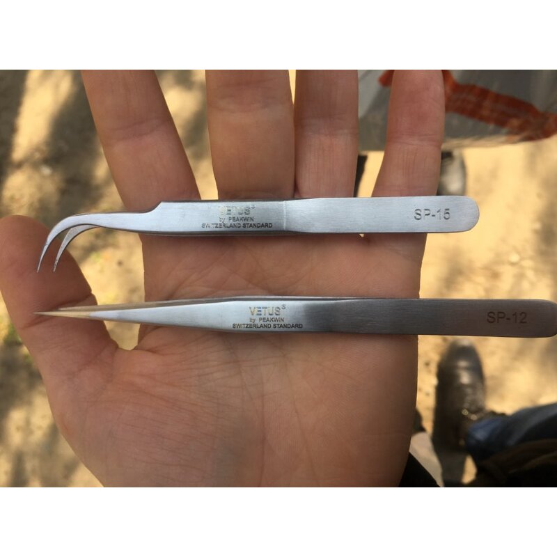 Eyelash Tweezers Manufacturer - Genuine Vetus SP Stainless Steel Anti-Static ESD