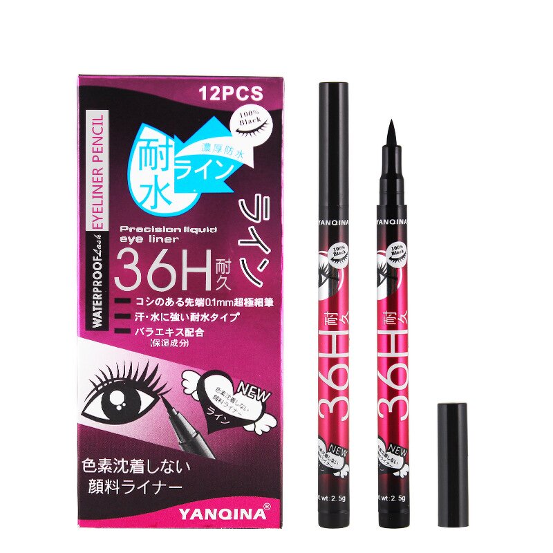 Liquid Eyeliner Manufacturer - YANQINA 36H Waterproof Black Brown Long-lasting
