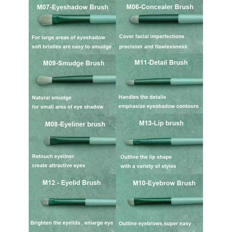 Makeup Brush Set Manufacturer - New 13Pcs Concealer Blush Eye Shadow Foundation