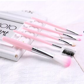 Makeup Brushes Set Manufacturer - 5pcs Professional Pink Smudge Eyeshadow Eyeliner