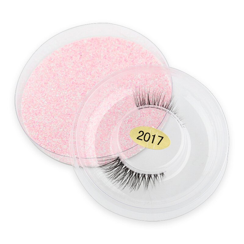 False Eyelashes Set Manufacturer - 4 in 1 Natural 3D Mink with Tweezers & Sponge
