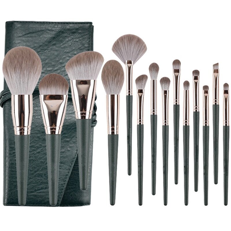 Makeup Brush Set Manufacturer - 14Pcs Large Fluffy Soft Eye Shadow Foundation Blush