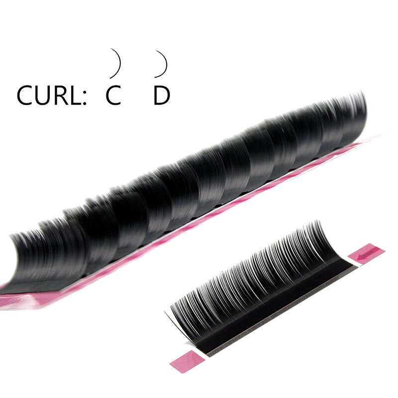 False Eyelashes Manufacturer - Navina Natural Long Black Faux Mink Individual