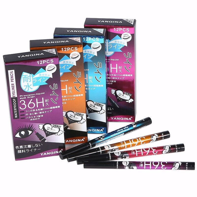 Liquid Eyeliner Manufacturer - YANQINA 36H Waterproof Black Brown Long-lasting