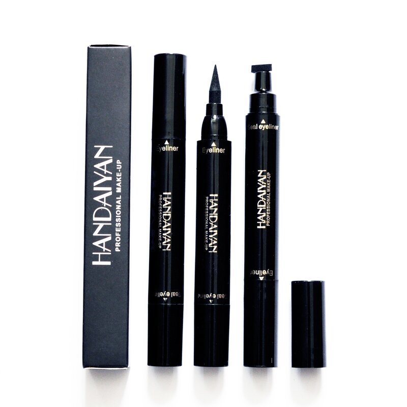 Eyeliner Manufacturer - HANDAIYAN Double-end Triangle Stamp Waterproof 2-in-1