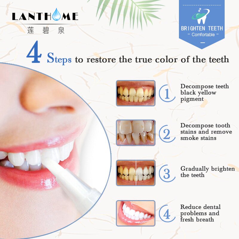 Teeth Whitening Gel Pen Manufacturer - 4ML Lanthome Non Peroxide Remove Stains