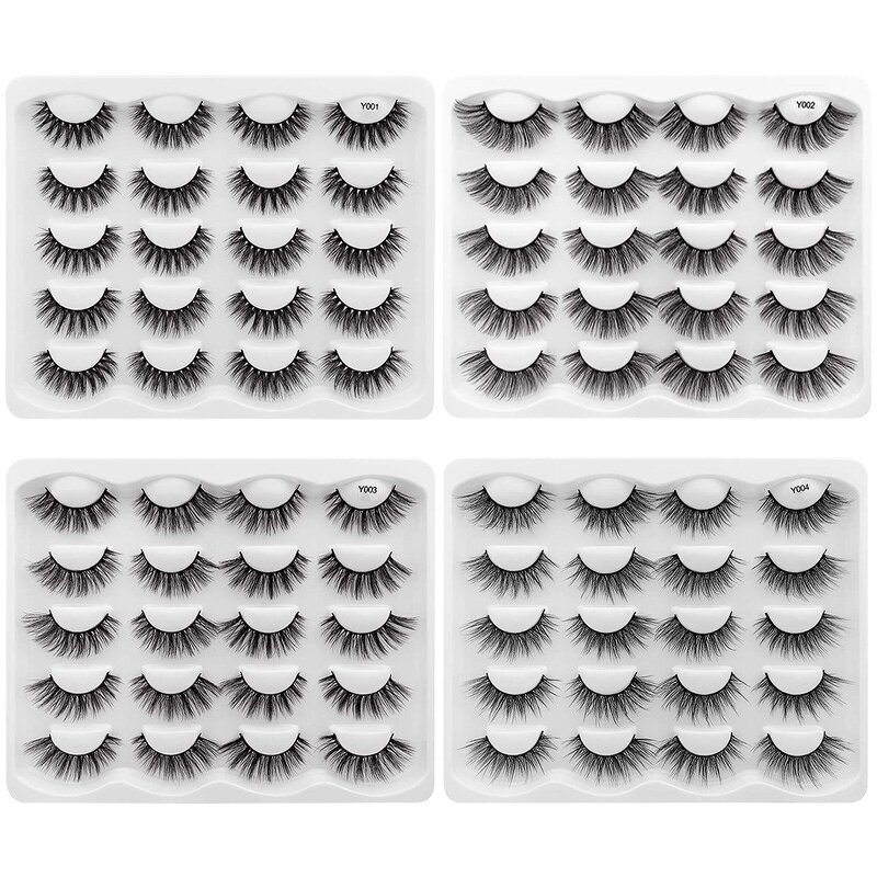 False Eyelashes Manufacturer - 10 Pairs Natural 3D Fake Mink Lashes Extension