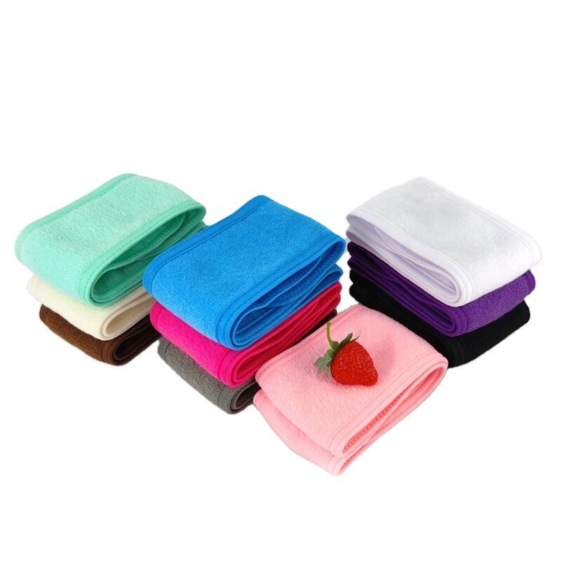 Headbands Manufacturer - Adjustable Soft Toweling for Facial Cleaning Bath Makeup