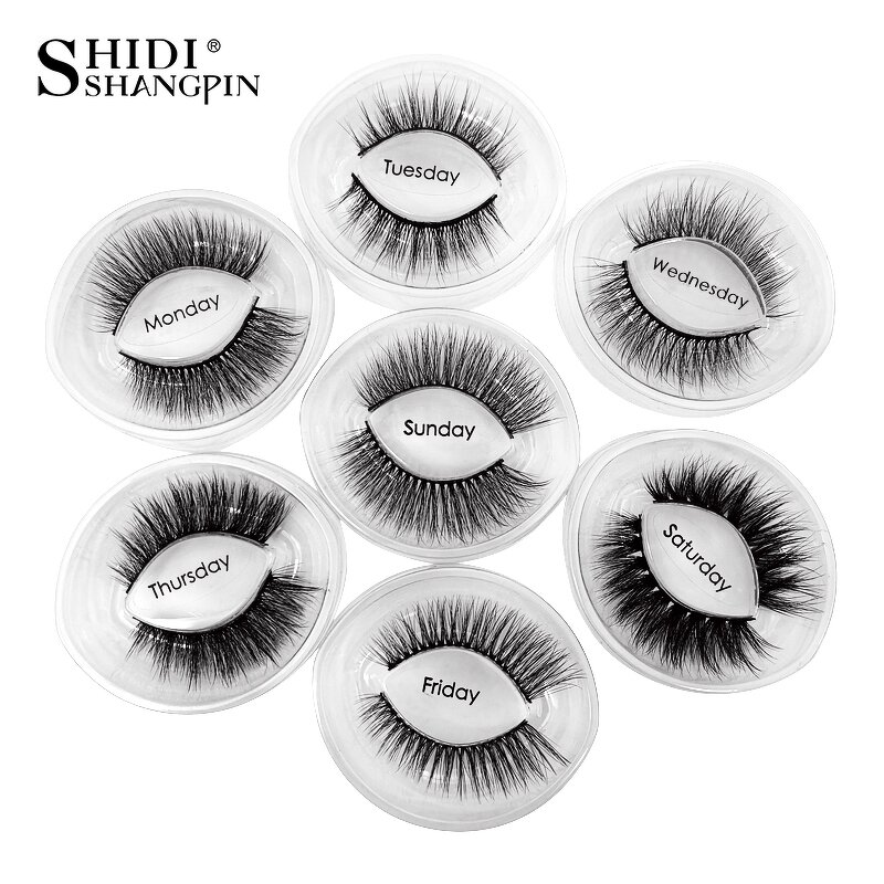False Eyelashes Manufacturer - 7 Pairs Professional Reusable Natural Thick 3D