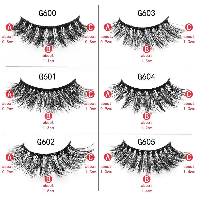False Eyelashes Manufacturer - 10 Pairs 3D Mink Natural Thick Long Dramatic Fake