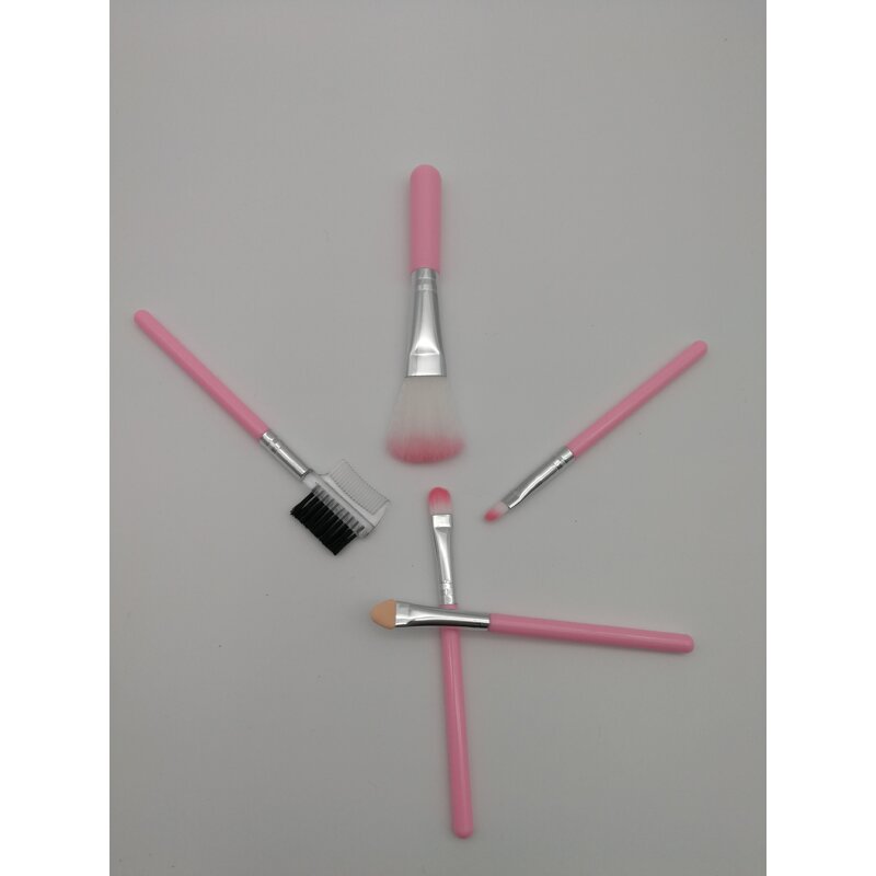 Makeup Brushes Set Manufacturer - 5pcs Professional Pink Smudge Eyeshadow Eyeliner