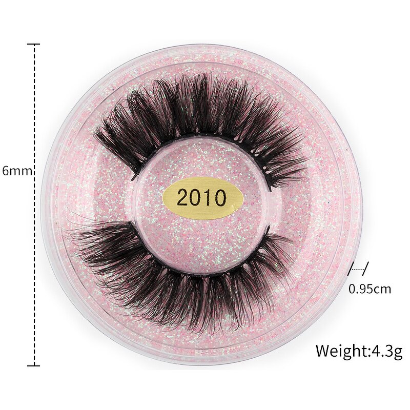 False Eyelashes Set Manufacturer - 4 in 1 Natural 3D Mink with Tweezers & Sponge