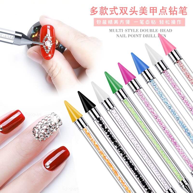 Nail Art Tool Manufacturer - Dual Heads Acrylic Dotting Drill Rhinestone Picker