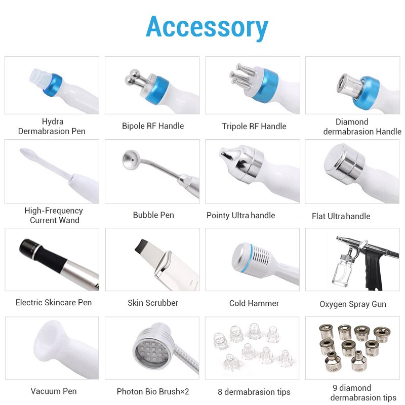 14 in 1 Hydra Machine - Vertical Professional RF Skin Whitening Acne Removal