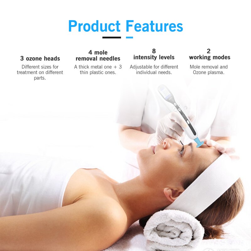 Ozone Plasma Pen - Korea Eyelid Lift Wrinkle Acne Mole Removal Fibroblast Device