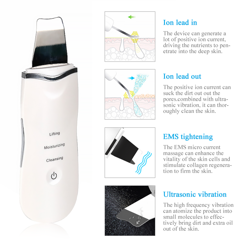 Skin Scrubber Device - Facial Skin Care Portable Blackhead Removal on Sale