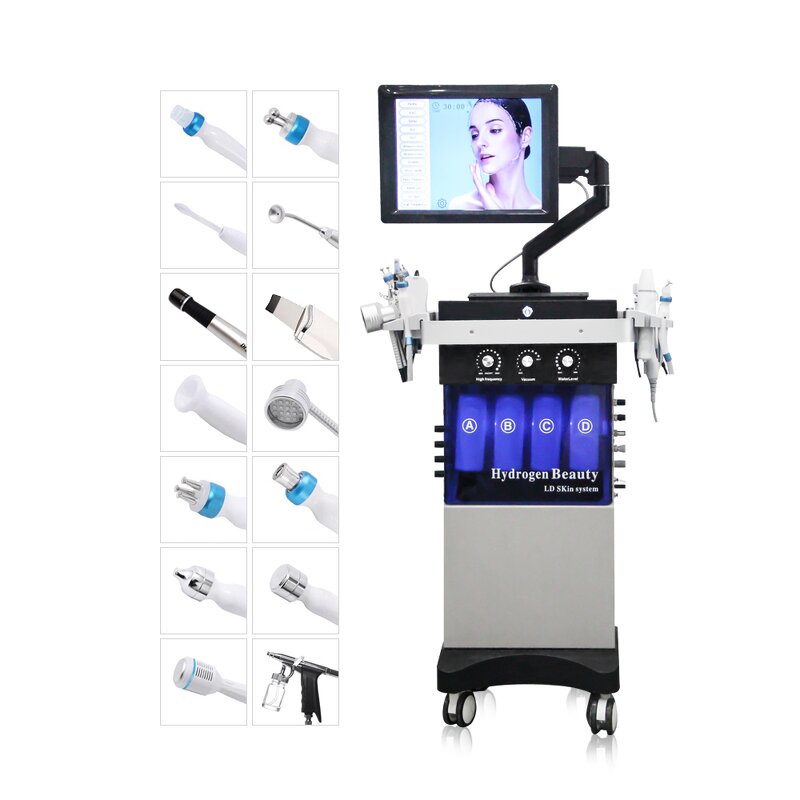 14 in 1 Hydra Machine - Vertical Professional RF Skin Whitening Acne Removal