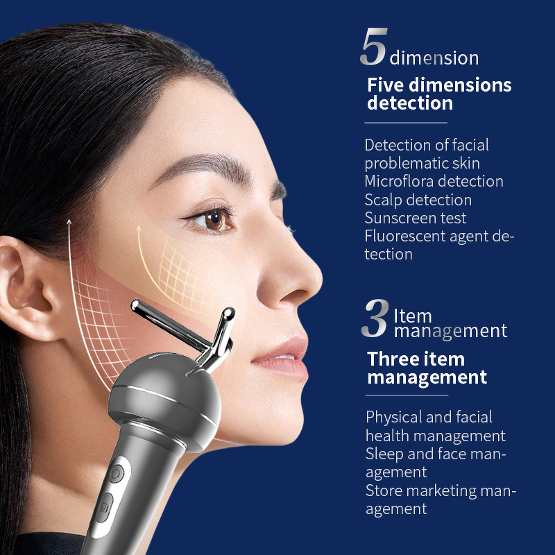 X5Pro AI Skin Analyzer - Newest Portable Face Scanner with Handheld Detector