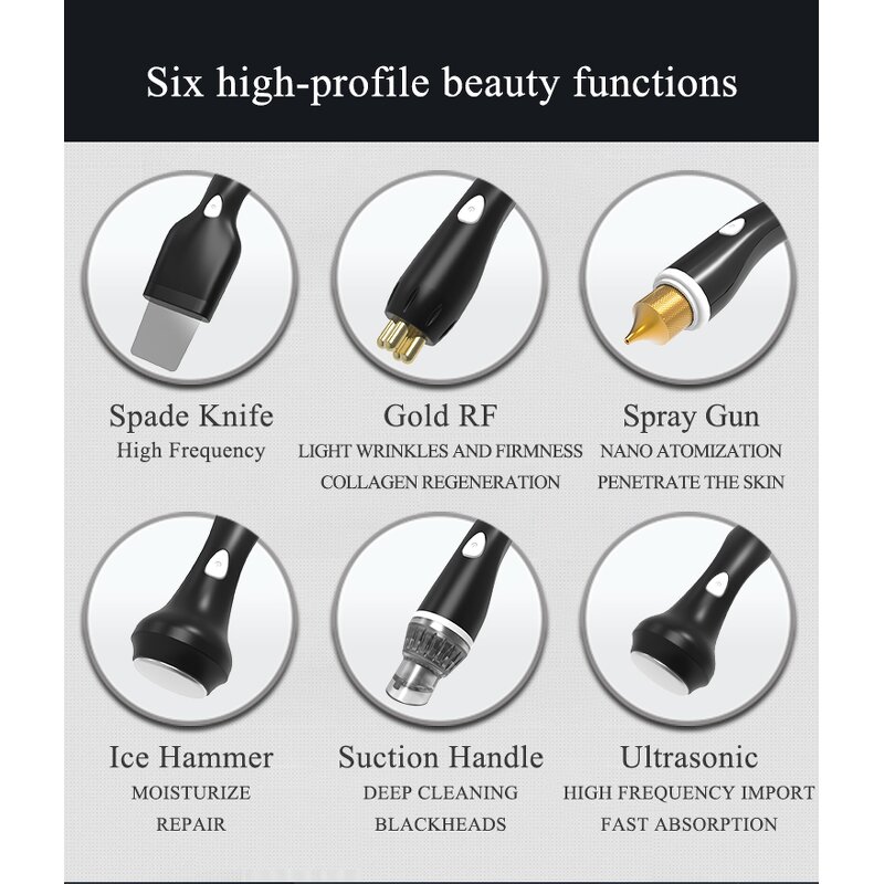 7 in 1 Hydra Facial Machine - Hot Sales Portable Blackhead Removal with Skin Analysis