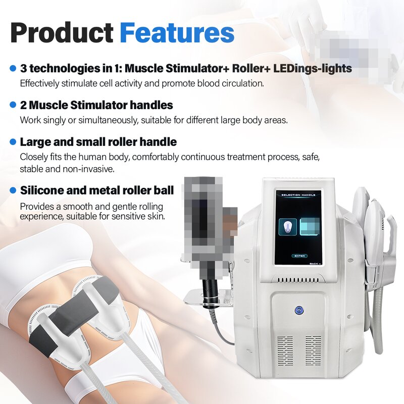 4 in 1 Body Stimulator - Portable Inner Ball Roller Muscle Massage Machine