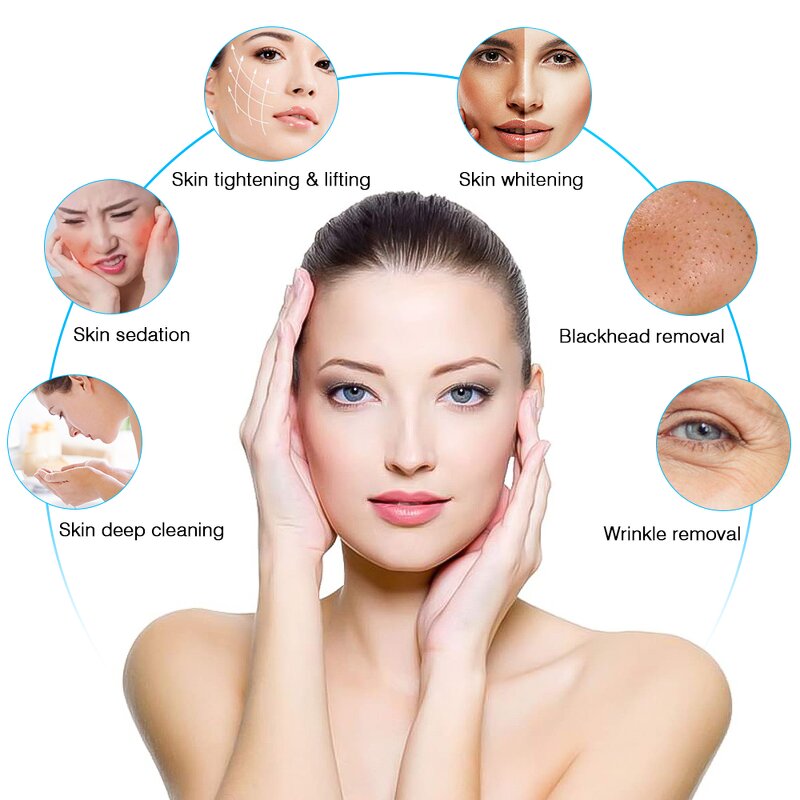 7 in 1 H2o2 Hydrodermabrasion - Ready Stock Small Bubble Hydro Oxygen Facial Machine