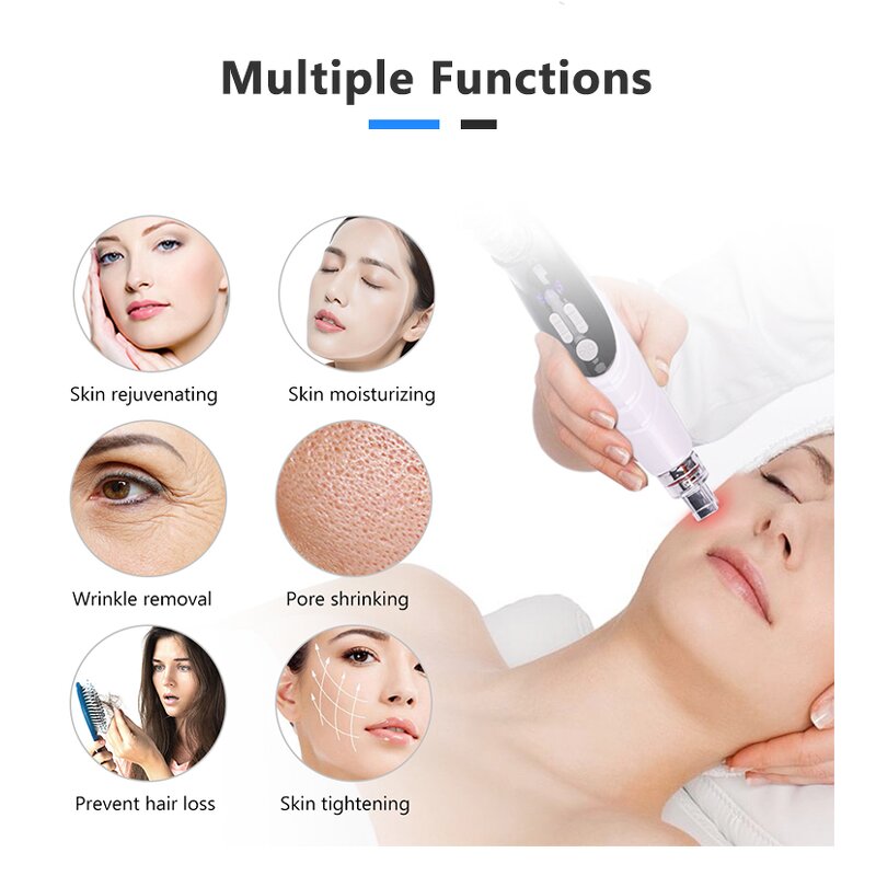 Needle Free Mesotherapy - EMS RF Nano Chip Hair Face Skin Electro Device