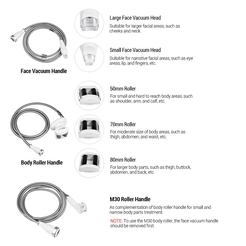 3 in 1 M30 Vela Machine - Body Slimming Vacuum Roller Weight Loss Spa Device