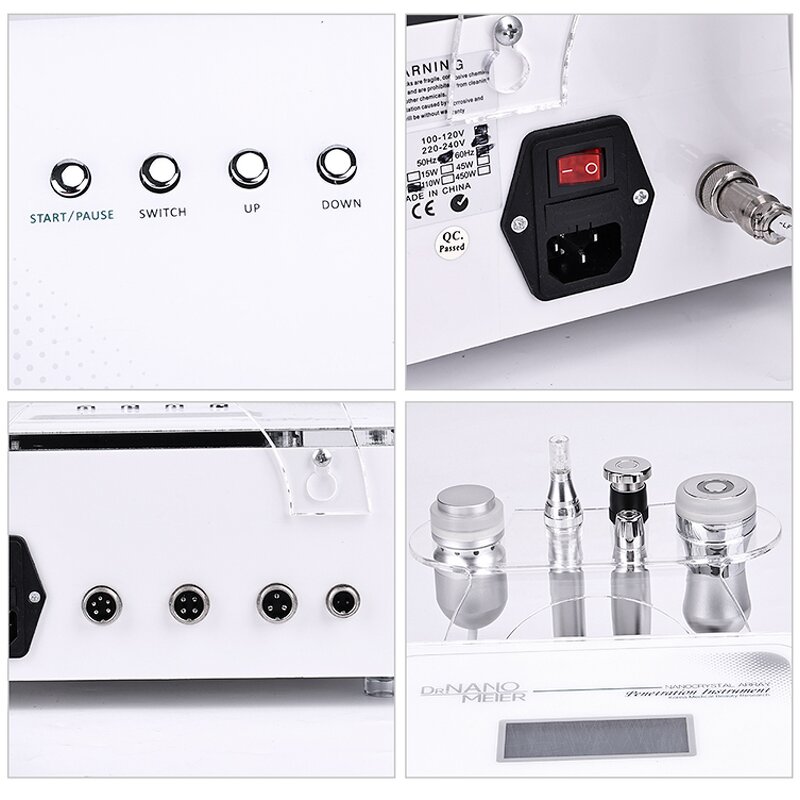 Derma Pen Mesotherapy - Nano Microneedling LED RF Microcurrent Face Lift Machine