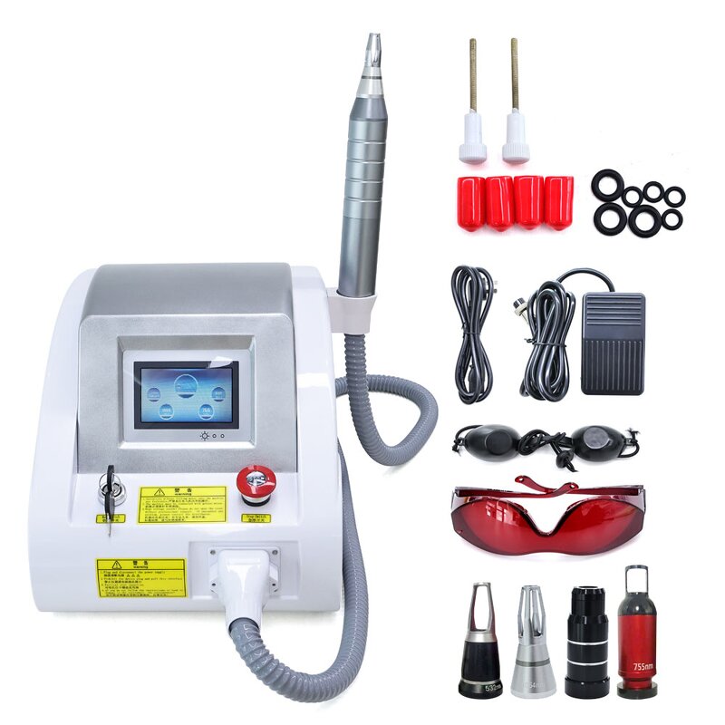Picosecond Laser Tattoo Removal Machine - Portable 4 Heads Carbon Peel Blackhead Removal EN109C