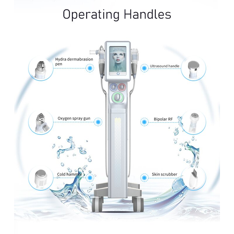 6 in 1 Micro Dermabrasion - Skin Care Beauty Machine with Visual Scrubber Handle