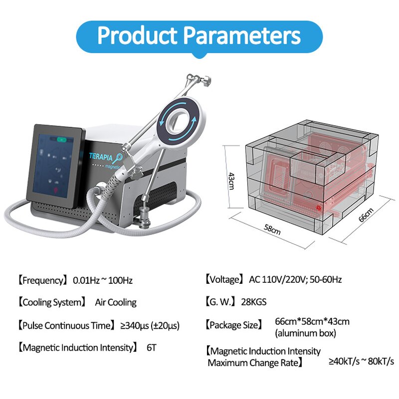 Magnetotherapy Machine - Extracorporeal Rehabilitation Pulsed Physio Magneto Tecar