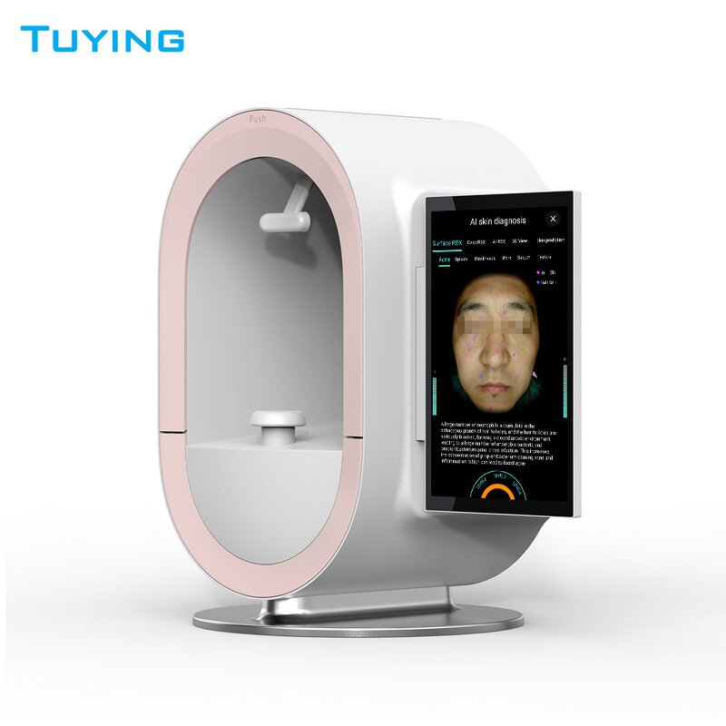 AI Facial Skin Analyzer - 2025 New Tech Portable 18 Languages Large Touch Screen