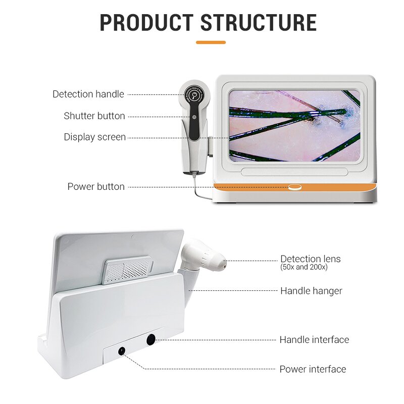 Hair Scalp Analyzer - Hot Sales Desktop Machine for Home and Salon Use