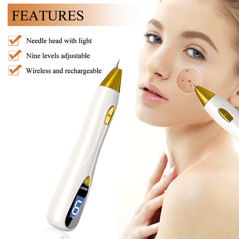Laser Mole Removal Pen - Point Mole Pen Home Use Beauty Removal Machine