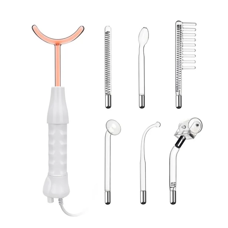 High Frequency Facial Machine - Economical Portable 7 Glass Galvanic Tubes Device