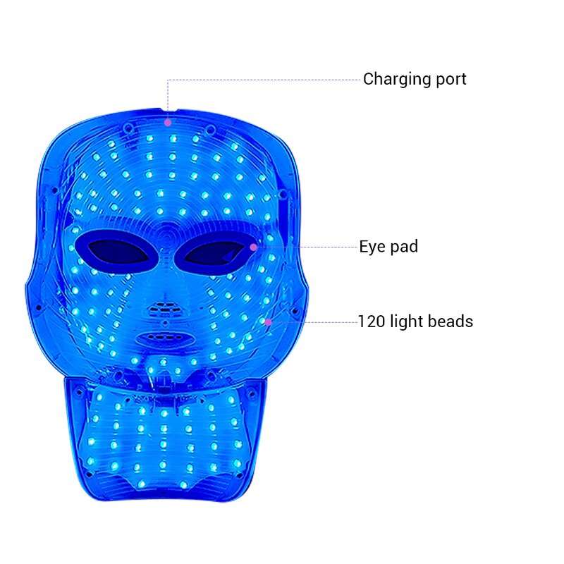 7 Color LED Mask - New Arrival Neck Facial Detachable Beauty Device for Home Use