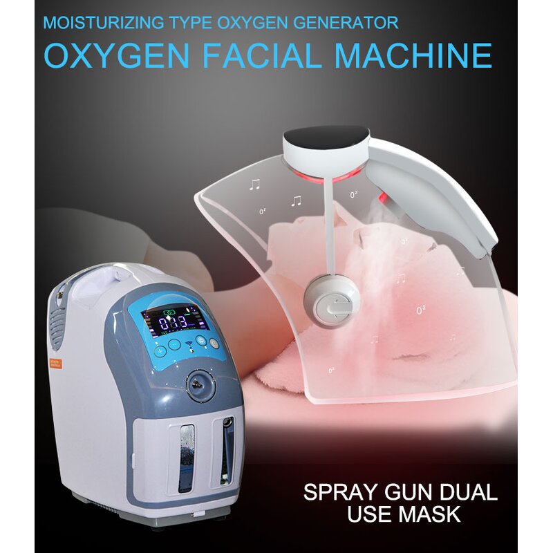 PDT Led Light Therapy Mask - 2023newest 7-Colors Jet Peel Oxygen Facial Machine
