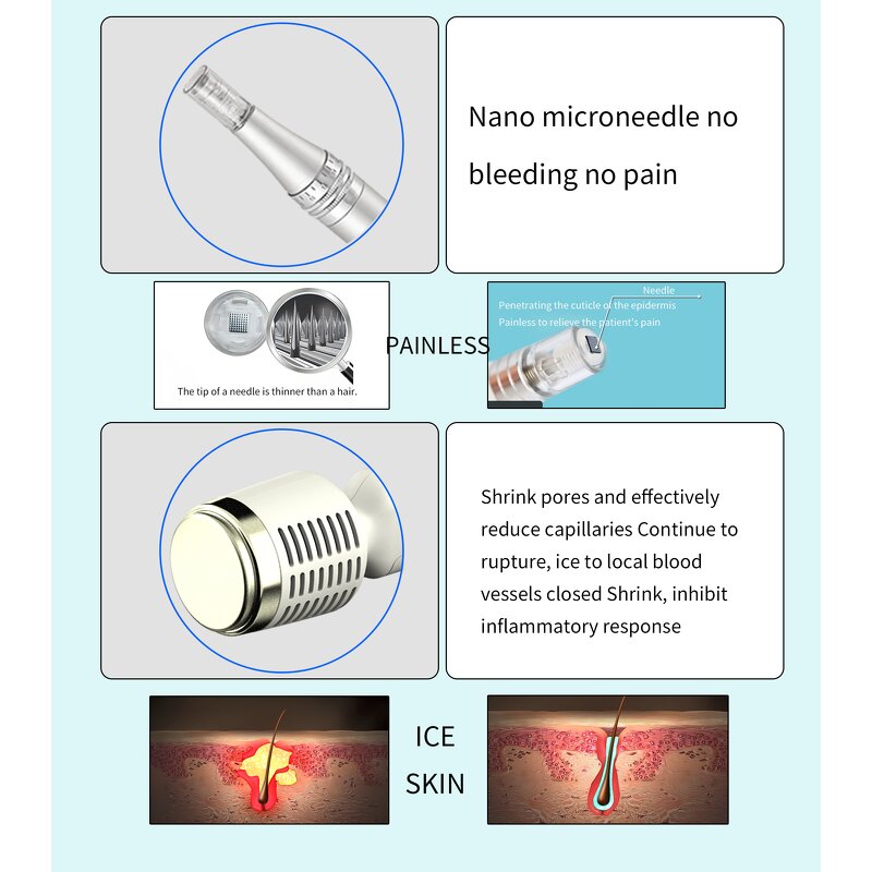 H2o2 Hydrodermabrasion - Deep Cleaning Facial Care Skin test Oxygen Spray Machine
