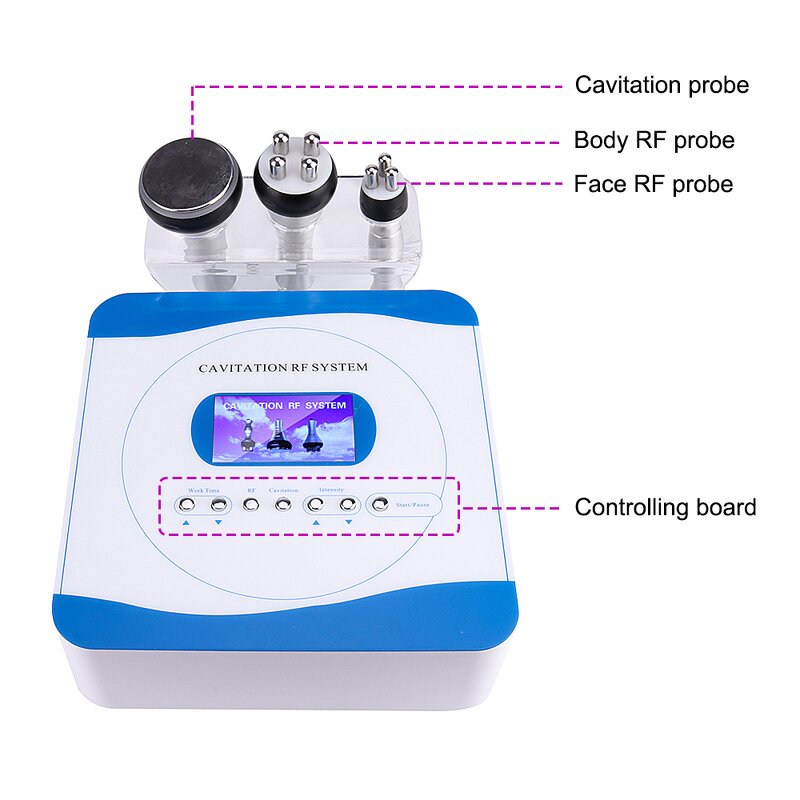 3 in 1 Cavitation Machine - Portable RF Ultrasound 40k Weight Loss Device
