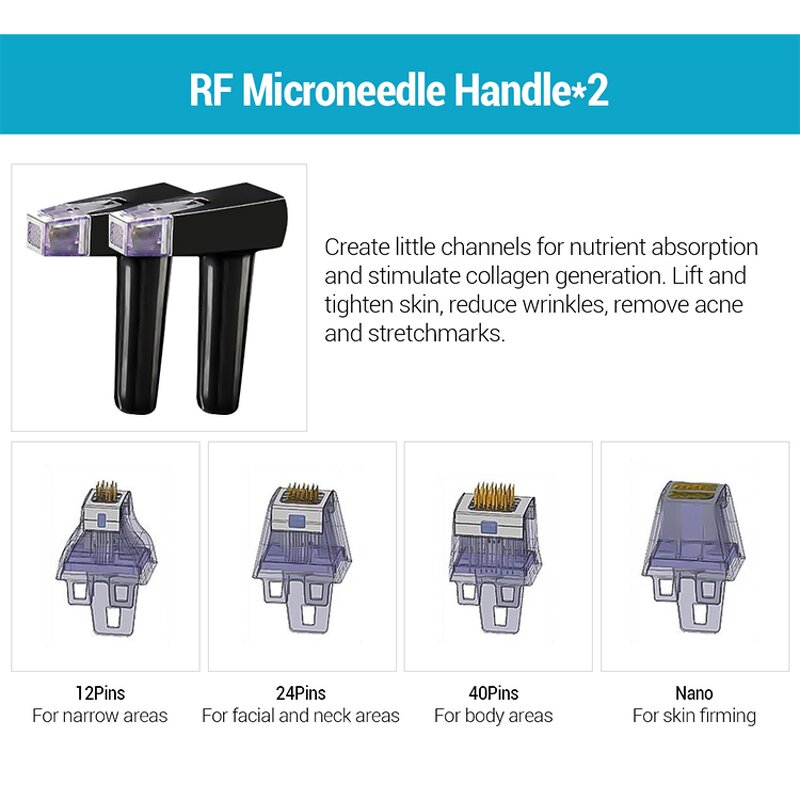RF Microneedling Machine - Portable Scar Acne Eraser Gold Fractionated Device