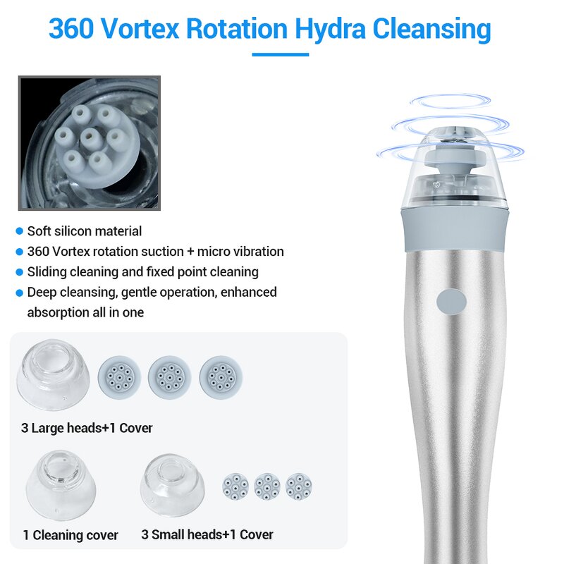 12 in 1 Hydra Facial Machine - Wholesale Price Vortex Rotation Blackhead Removal