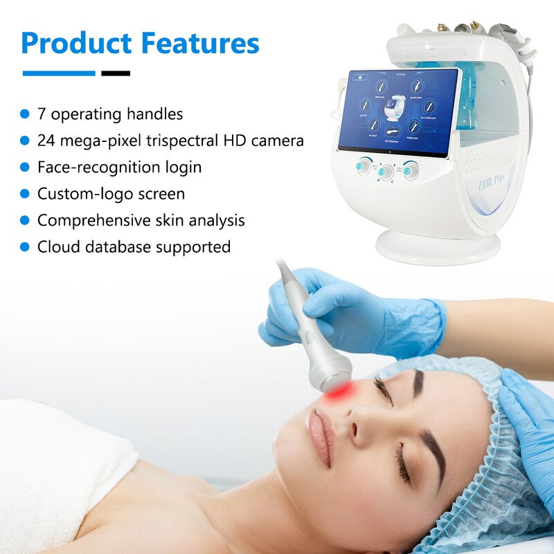 Ice Blue Hydra Machine - Smart Microdermabrasion with Skin Analysis Beauty Device