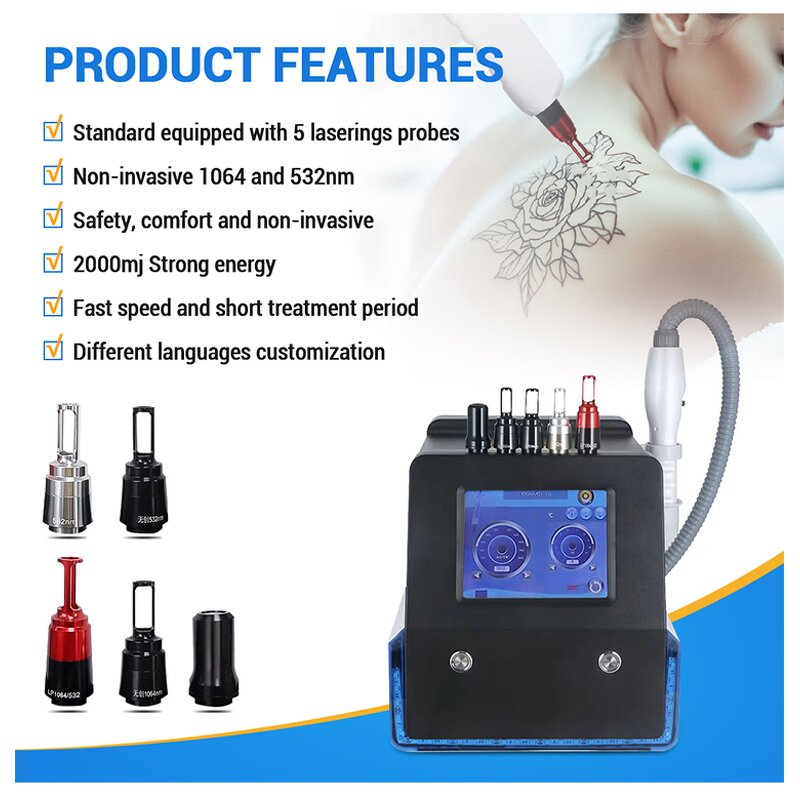 Picosecond Laser Machine - Newest Pico Black Doll Pigment Tattoo Removal Device