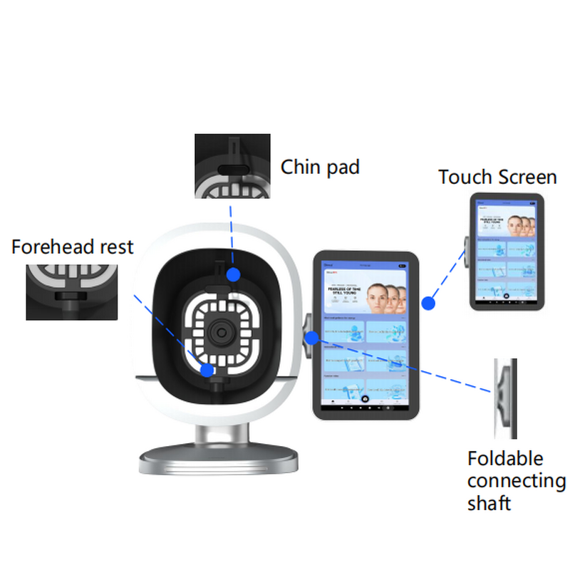 2in1 Skin Scalp Scanner - 2025 Newest OEM 3D AI Analyzer with 18 Languages