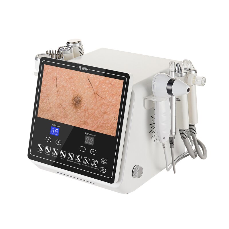 8 in 1 Facial Machine - Hot Sell Skin Tester Oxygen Spray H2o2 Hydrodermabrasion