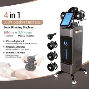 4 in 1 Roller Slimming Machine - Newest Russia Tech 360° Rotation 4 Heads Device