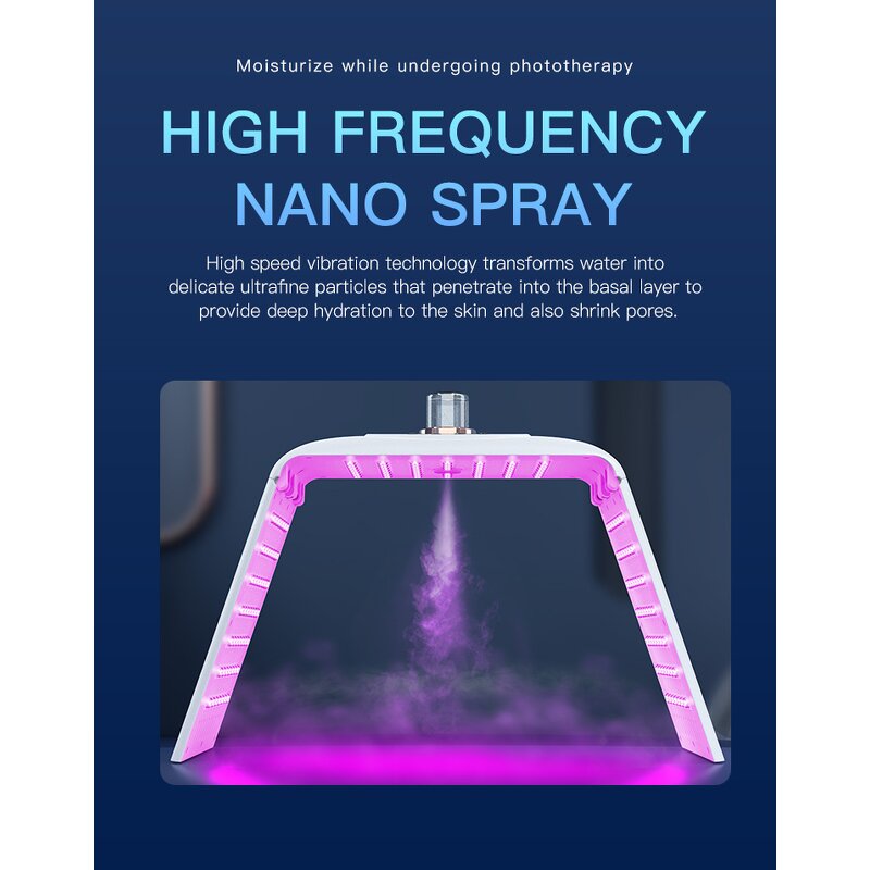 7 Color PDT Led Machine - Home Salon Use Face Skin Care with Nano Steamer