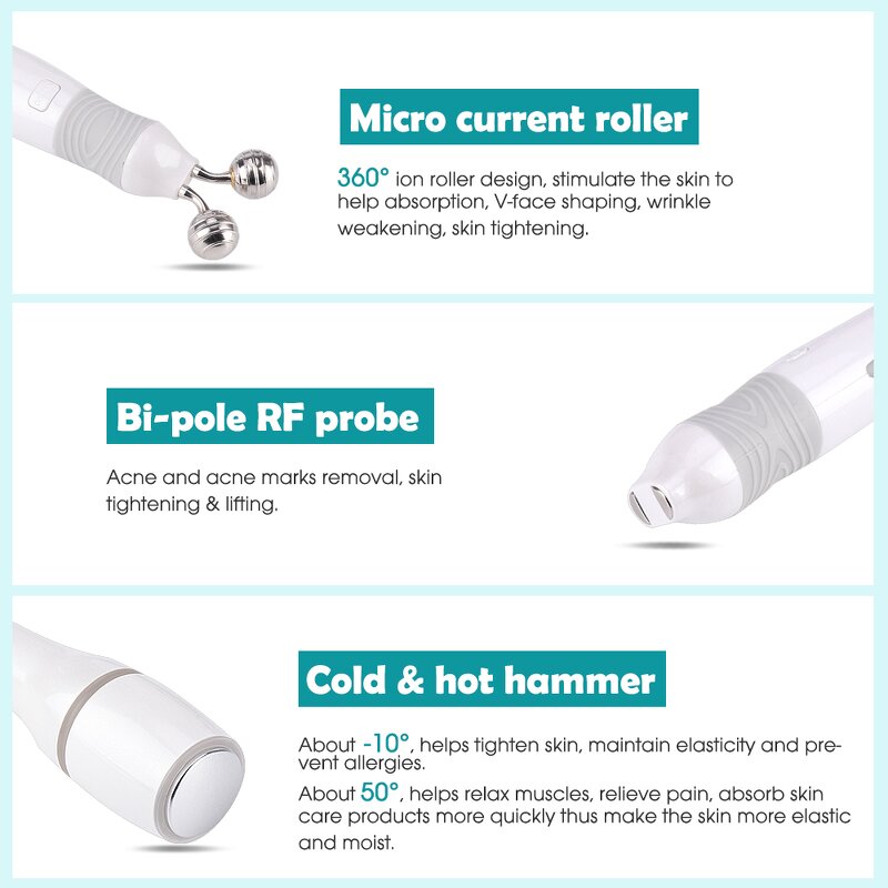 6 in 1 Hot Bubble Machine - Skin Deep Cleaning Oxyhydrogen Jet Peel Beauty Device