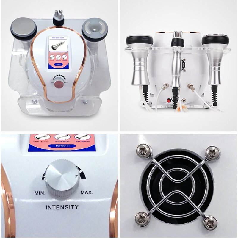 3 En 1 Machine - Portatil Vacumterapia 40k Radiofrecuencia Cavitation Facial Corporal